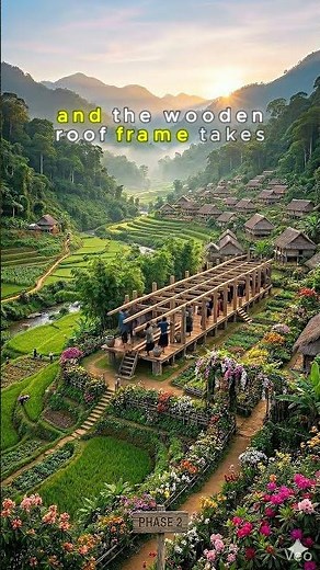How Vietnamese Ethnic Groups Build Their Houses 😳🌿 (Timelapse)