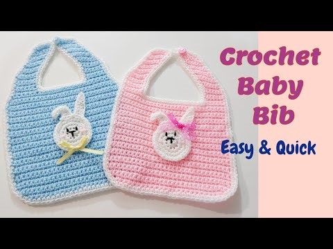 🍼 Easy Crochet Baby Bib | Easy & Quick | Step-by-step for Beginners