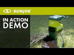 CJ603E - Sun Joe 1.7-Inch Cutting Diameter Electric Silent Wood Chipper/Shredder - Live Demo