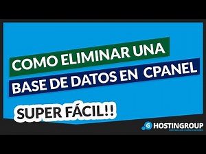🧐 Cómo ELIMINAR una Base de Datos en cPanel (MySQL) [Super Sencillo 💥]