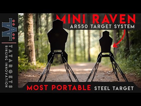 THE Most Portable AR550 Steel Target (Mini Raven Target)