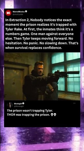 In Extraction, The exact moment the prison realizes it's trapped with Thor #extraction #thor #shorts