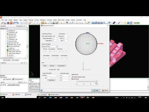Surpac : Création de bloc modèle et estimation des ressources par des méthodes géostatistiques.