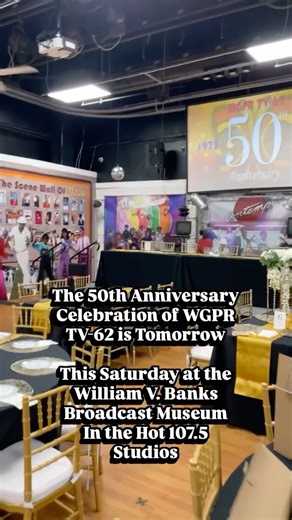 Hot 107.5 on Instagram: "The WGPR-TV62 50th Anniversary Celebration The WGPR Historical Society Celebrates the 50th Anniversary of America’s first Black owned and operated television station with a commemorative dinner honoring those who contributed to the station’s success and its’ historic legacy. Saturday, October 4, 2025 5:00PM to 9:00PM @williamv.banks William V. Banks Broadcast Museum 3146 E. Jefferson Detroit, MI 48207 An evening of dinner, dance, live entertainment and paying tribute to 