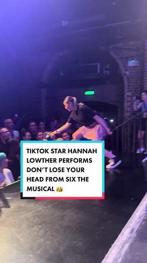 TIKTOK AND WEST END STAR HANNAH LOWTHER PERFORMS DON’T LOSE YOUR HEAD FROM SIX THE MUSICAL 👑 @Hannah Lowther #sixthemusical #six #queendom #westend #broadway #musicaltheatreraves #musicaltheaterraves #theatertiktok #theatretiktok #rave #theatrekid #theaterkid #viral #trend #fyp #foryoupage #foryou #musicaltheatre #musicaltheater #theatrenews #theaternews