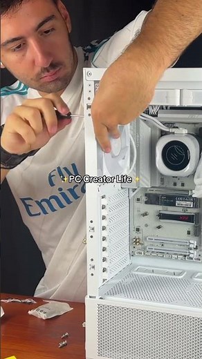 PC cable management! The total nightmare😂 #pcbuild #gamingsetup #gaming #gamingcomputer