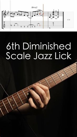 6th Diminished Scale Jazz Lick