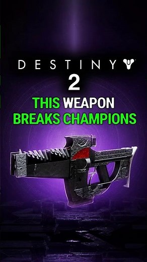 THIS WEAPON BREAKS CHAMPION | Destiny 2 #destiny2 #gamingtips #gaming #guide #ds2 #gamingguide