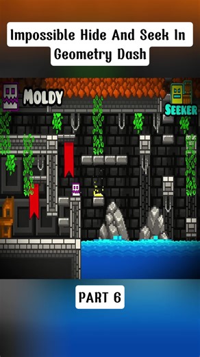 Impossible Hide And Seek Challenge in Geometry Dash