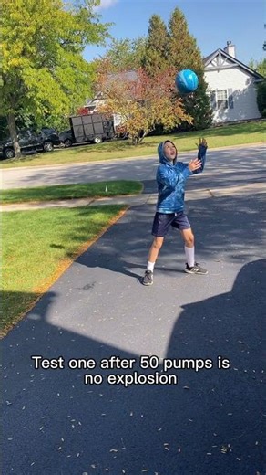 Pumping up a ball until it EXPLODES!