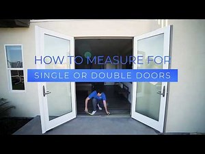Measure for Single & Double Doors | Casper Retractable Screens