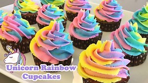 19K views · 123 reactions | Super colourful and magical unicorn rainbow cupcakes! 濾 Full recipe: https://www.youtube.com/edit?o=U&video_id=AnTlbD3lEsY | Cheeky Crumbs | Facebook