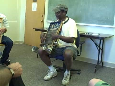 Washboard Chaz teaches washboard technique