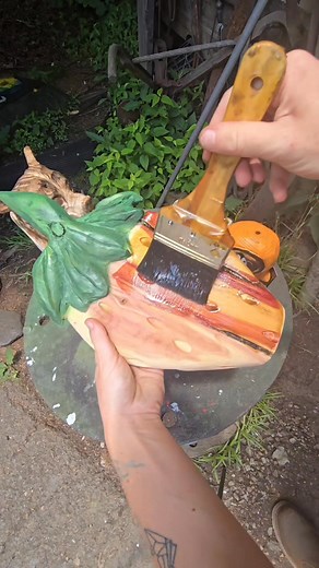 Let's varnish with Minwax 🔥 | The Chainsaw Bunny