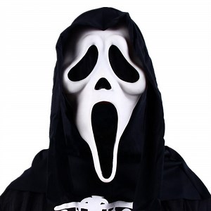 [Hot Item] Dropshipping Scream Mask Scary Halloween Horror Movie Cosplay Costume Ghost Face Halloween Killer Adult Costume Accessory