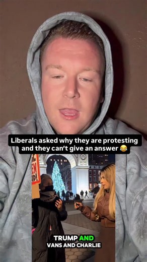 My girlfriend @araceli_unfiltered doing protest in New York City and they can’t even give an answer with all the claims of why Trump is a racists and a fascist. #interview #newyork #protest #conservative #fyp | Jake Ryan