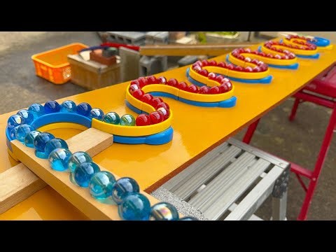 Marble Run ☆ Original twisty course x colorful balls