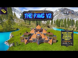 THE FANG V2 RUST CASTLE BASE DESIGN #rust #rustbasebuild #pve
