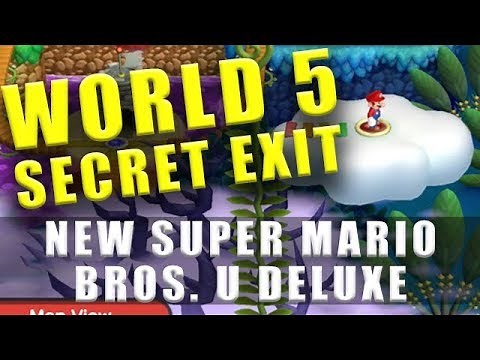 World 5 secret exit New Super Mario Bros U Deluxe - Soda Jungle secret exit