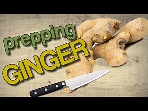 How to prepare ginger properly for cooking.