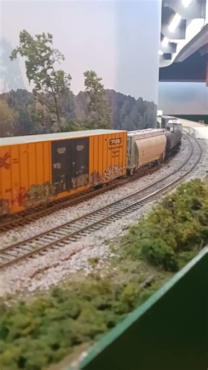 HO scale CSX Local on the PSMRR! #railroad #modeltrains #hoscale #csx #track #train #model