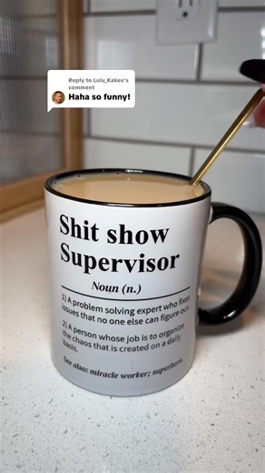 Celebrate your team’s chaos-managing heroes with the Sh*T Show Supervisor Mug! ☕ Perfect for hot coffee, iced drinks, or matcha breaks, this 11oz ceramic mug is the ultimate fun & functional office gift. A daily reminder that your problem-solving, miracle-working teammates deserve a little recognition (and caffeine)! 💼✨ | Delicatean
