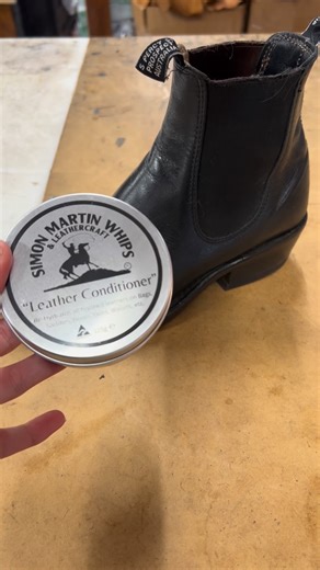 We reckon 2026 is a good year to take things seriously, especially when it comes to leather care 💼 Good leather is made to last, but it still needs a bit of looking after. If you have invested in good leather, it’s worth taking care of it A good starting place is a tin of leather conditioner, this will help moisturise and protect your leather restoring the natural oils and prevent damage, such as cracking and creasing. Use a cloth or even your hands to massage a small amount into the surface of