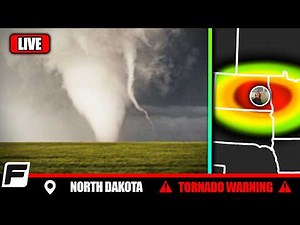 🔴 LIVE Storm Chaser - INCREASING TORNADO THREAT - North Dakota & Minnesota