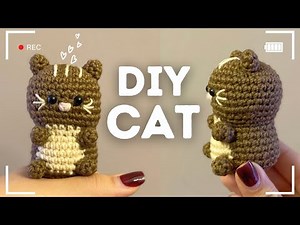 Easy Crochet Tutorial : how to make Cat - absolute beginner Step by step🐈🐾