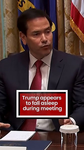 Did Trump fall asleep during meeting?