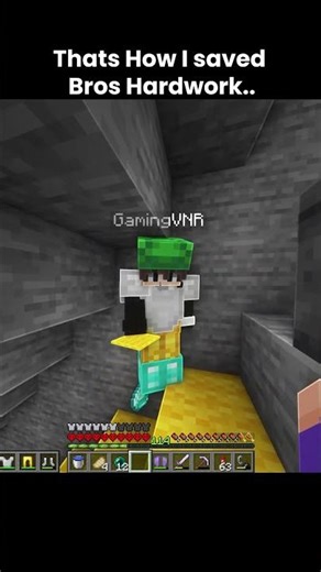 Thats How I saved Bros Hardwork #minecraft