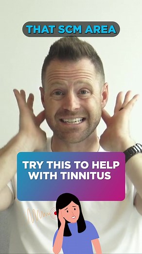 At-Home Tinnitus Stretch If you’re struggling with ringing in the ears, this stretching routine could help alleviate some of the symptoms! Stretching your body consistently is a good way to decrease stress and help prevent or reduce muscle pain. #muscles #stretching #tinnitus #earhealth