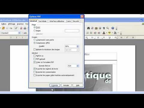 Comment enregistrer un fichier en PDF
