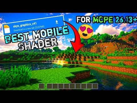 The Best Realistic SHADER for Minecraft PE ✨🔥| MCPE/BEDROCK 26.13+ | [Supports render dragon]✨