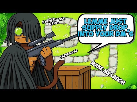 CHIMPS With ONLY Sniper!!! BTD6