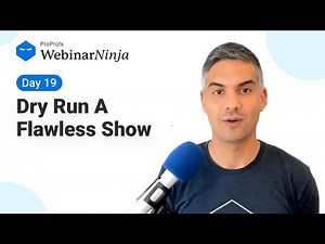 How to Conduct a Webinar Dry Run | Day 19