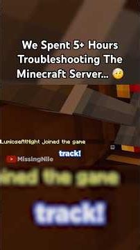 We Spent 5+ Hours Troubleshooting The Minecraft Server… 🤕