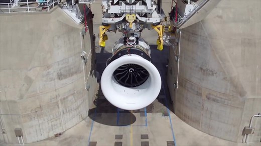 第一台GE9X发动机进行测试