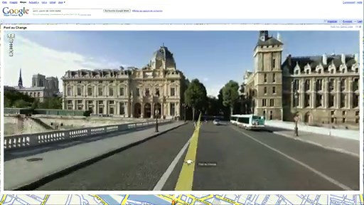 Google maps Street View à Paris.