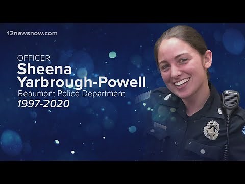 Funeral procession for fallen Beaumont Police officer Sheena Yarbrough-Powell