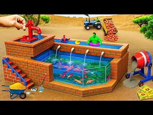 DIY Construction Science Project - Building a Modern 2-Story Fireproof Electric House with Bricks