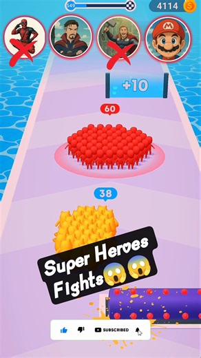 Count Master Gameplay🦸‍♂️Super Heroes Who is Most Powerful😱😱😱😱 #gaming #shorts #super #heroes