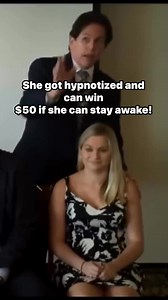 22K views · 170 reactions | She got hypnotized and can win $50 if she can stay awake! #comedy #hypnosis #hypnotized #comedyshow #funny #lol | Worlds Coolest Hypnotists | Facebook