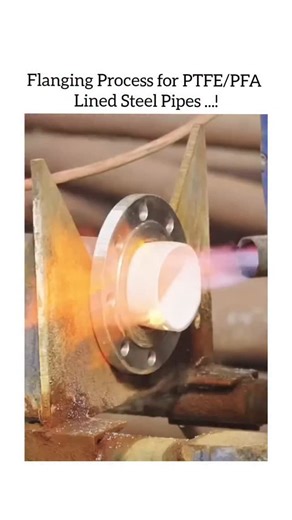 Engineering and Technology on Instagram: "The flanging process for PTFE/PFA lined steel pipes involves securely attaching flanges to the pipe ends to ensure leak-proof connections while maintaining the integrity of the lining. Typically, this process includes precise machining of the pipe ends, applying a compatible gasket material, and carefully aligning the flanges to prevent damage to the lining. The flanged joints are then bolted and torqued uniformly to achieve a tight seal without compromi