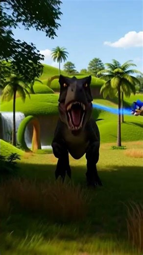 T-REX vs Sonic – Speed of Extinction #dinosaurs #jurassicworld #dinosaurride
