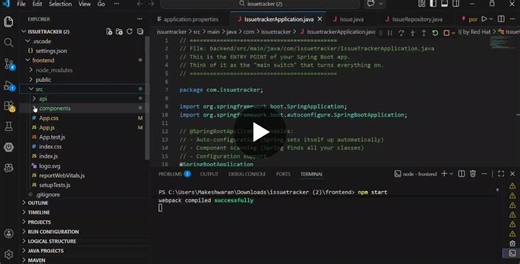 #react #springboot #fullstackdevelopment #webdevelopment #projects #learningjourney #softwaredevelopment | MAKESHWARAN K