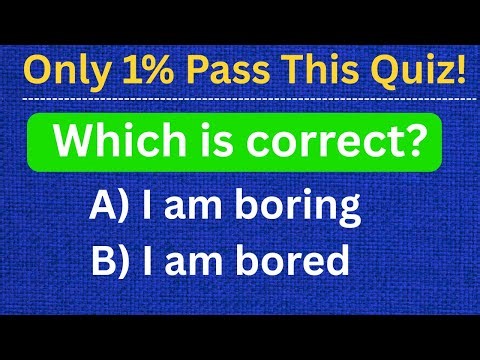 Which is Correct? Only 1% Can Answer All 30 Tricky English Questions!
