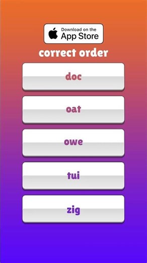 Alphabetic - Can You Beat The Clock? #wordgames