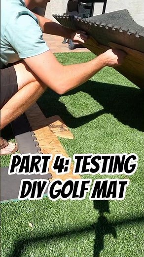 Part 4 of my DIY golf build. Full vid on my channel! #diy #golf #golfsimulator #golfvlog #pga