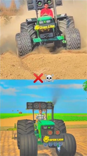 Real Tractor Harrow Pulling & Wheelie vs Indian Vehicles Simulator 3D 🔥 #indiantractor